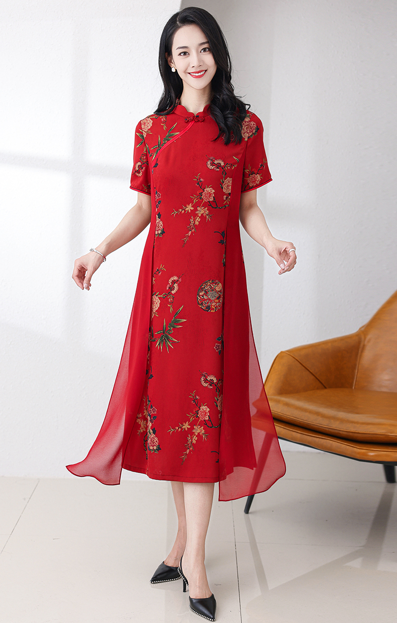 GAT-YRJ2946 Ladies' woven dress spring and summer