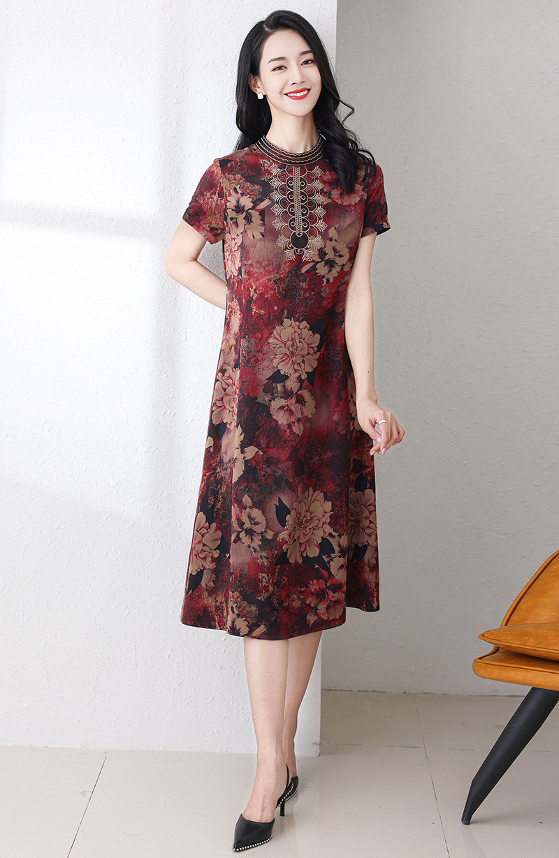 GAT-YRJ2898 Ladies' woven dress spring and summer