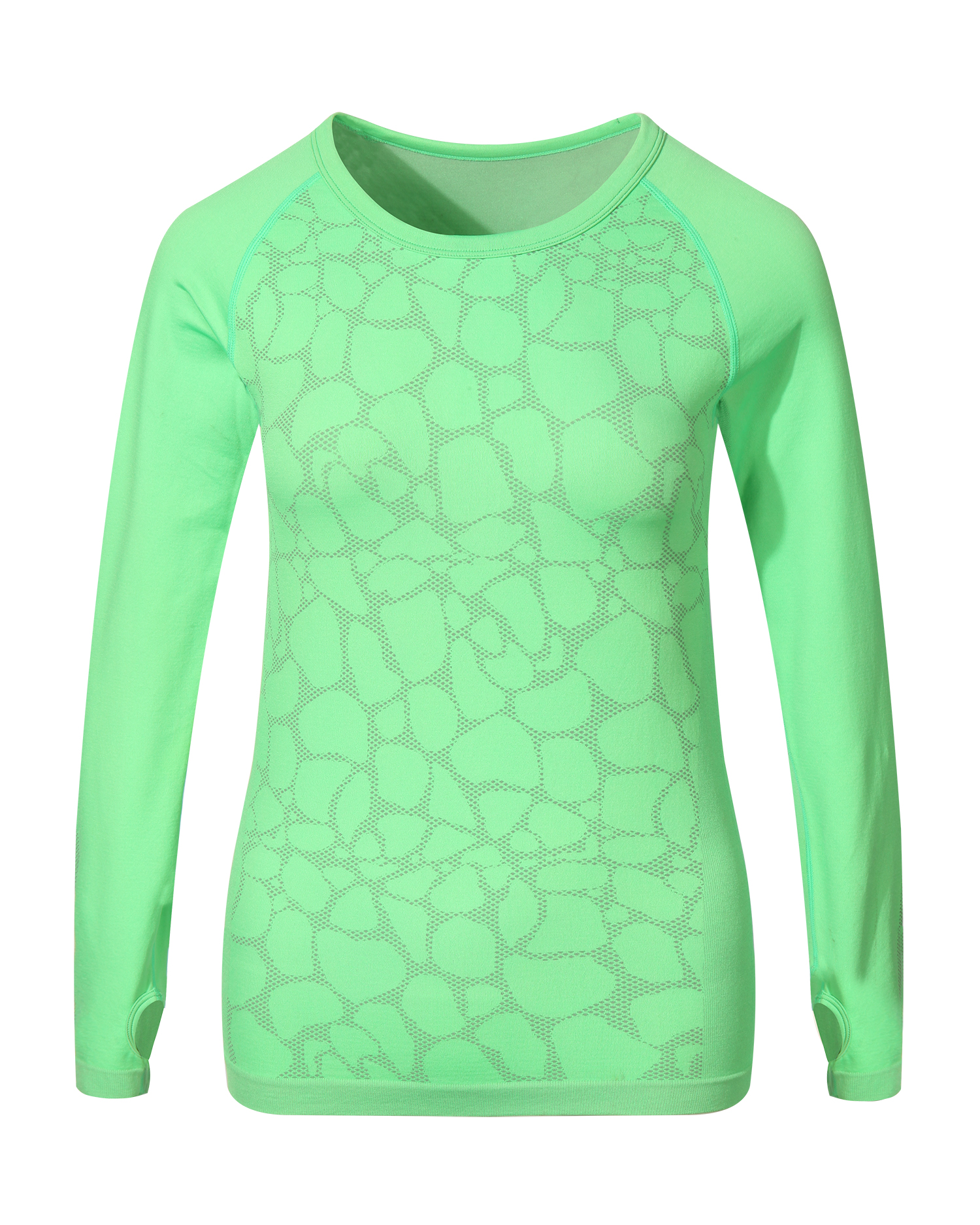 GLG-TOP3001 LADIES' KNITTED TOP YOGA  LONG SLEEVE  SEAMLESS