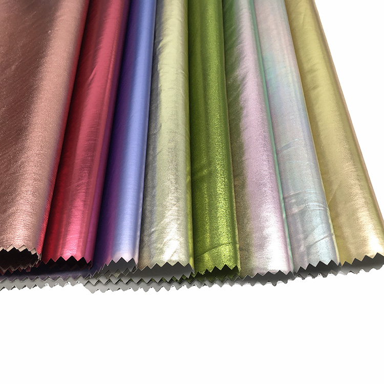 HLW-277W Shiny 4 way stretch with foil printed Woven shell fabric