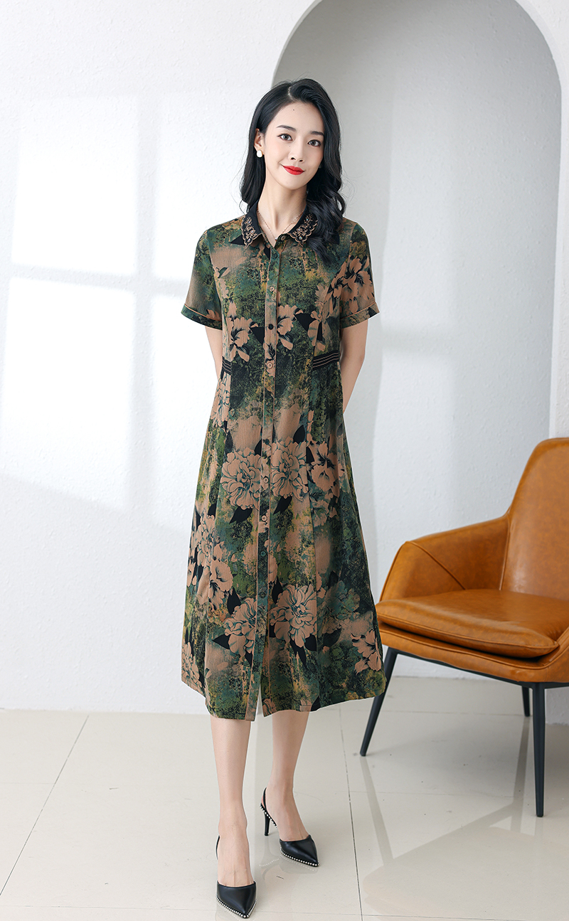 GAT-YRJ2085 Ladies' woven dress spring and summer