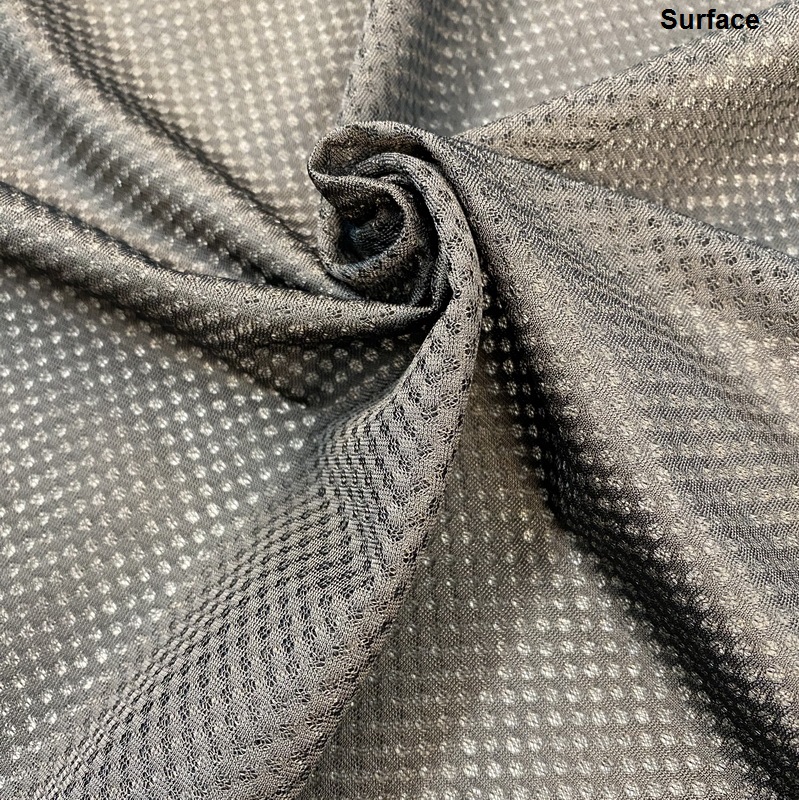 TYK-085J ECO-friendly Polyester knitted blushed one side mesh fabric