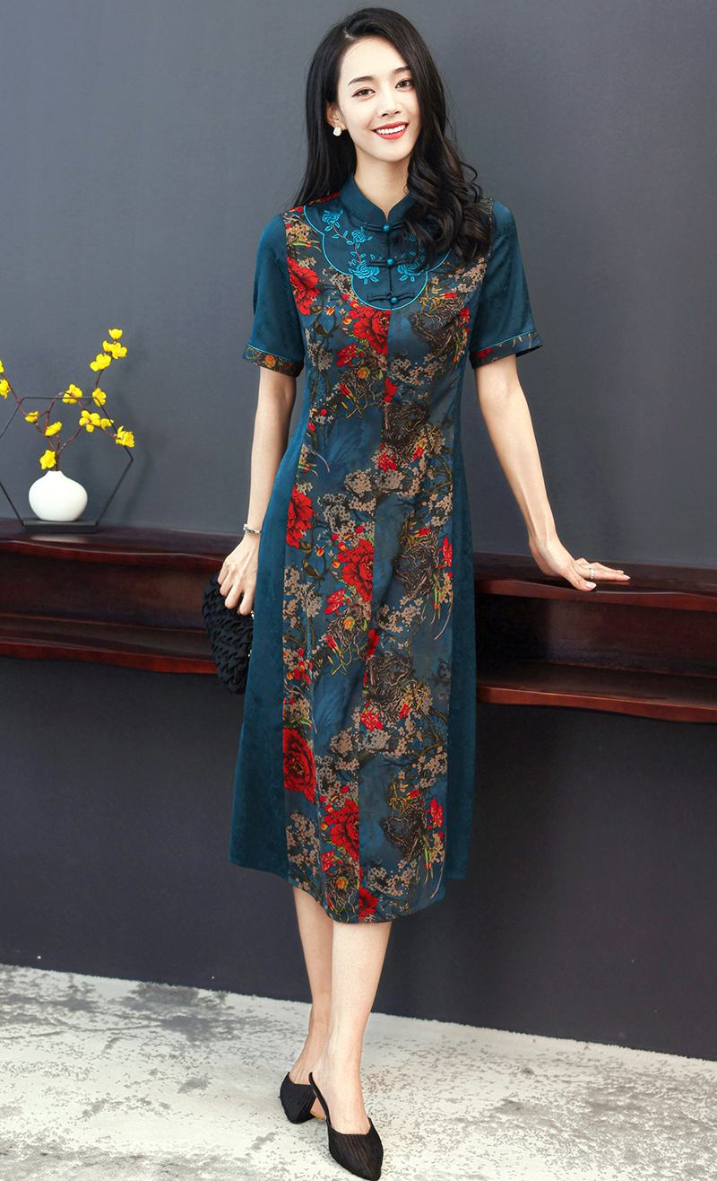 GAT-YRJ4828 Ladies' woven dress spring and summer