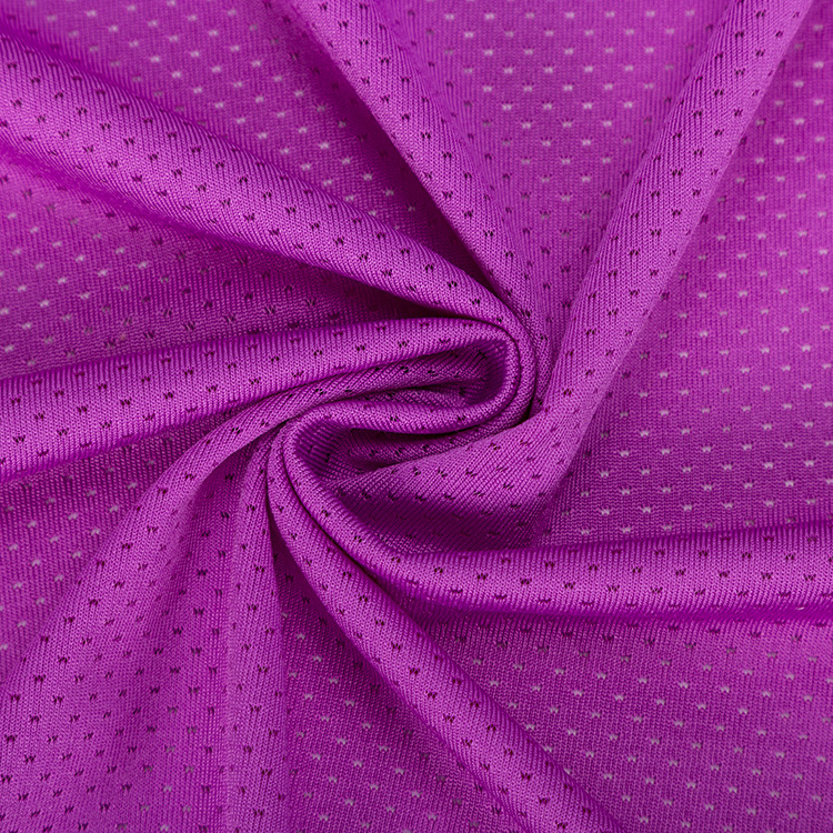 XT-390 Single jersey knitted stretch butterfly mesh fabric