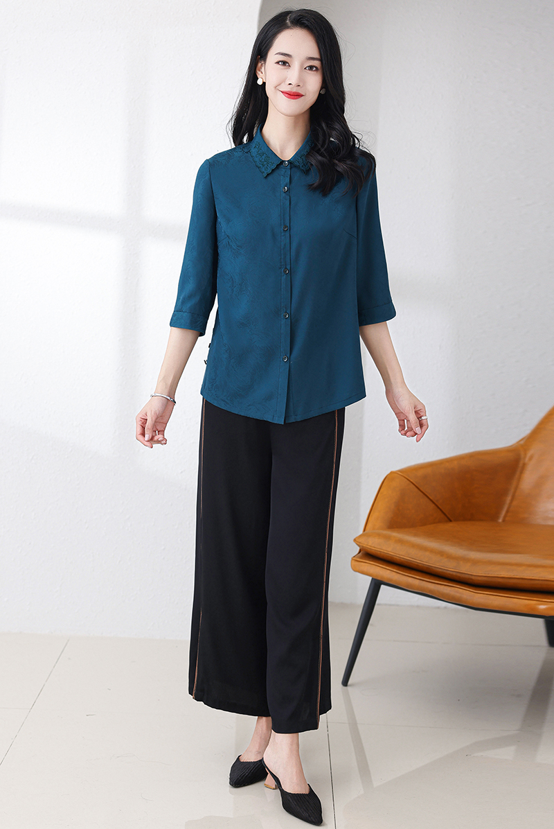 GAT-YRJ4141 Ladies' woven shirt spring and summer