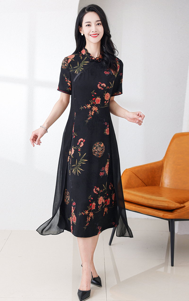 GAT-YRJ2946 Ladies' woven dress spring and summer