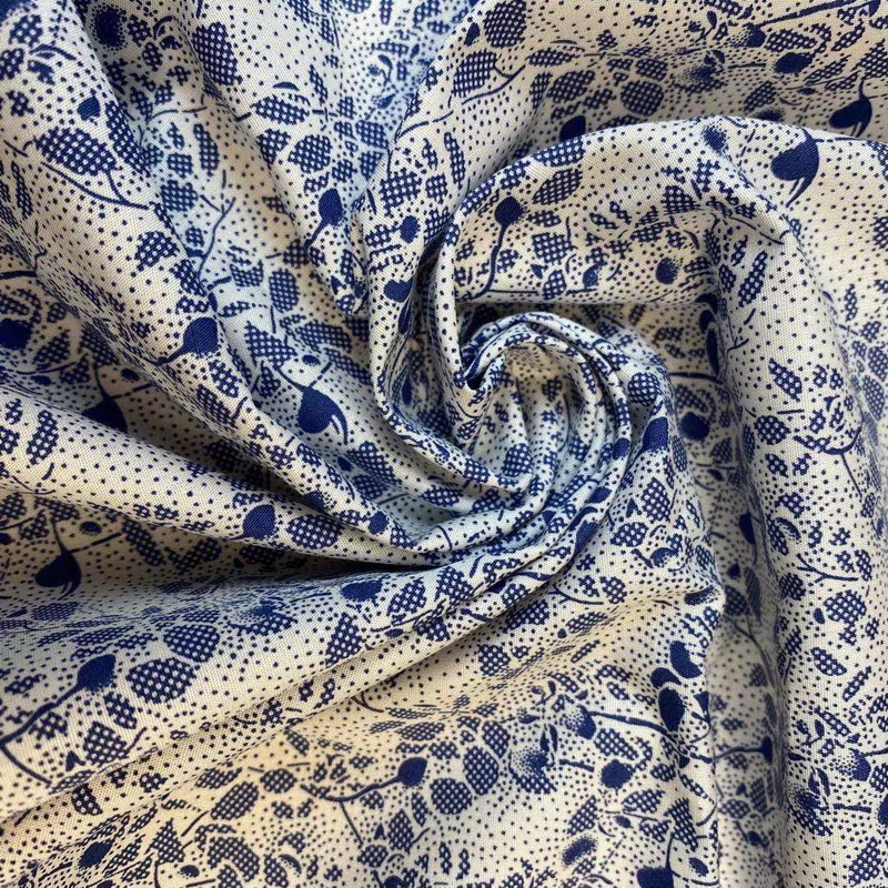 WJH-20019 printed plain cotton woven fabric