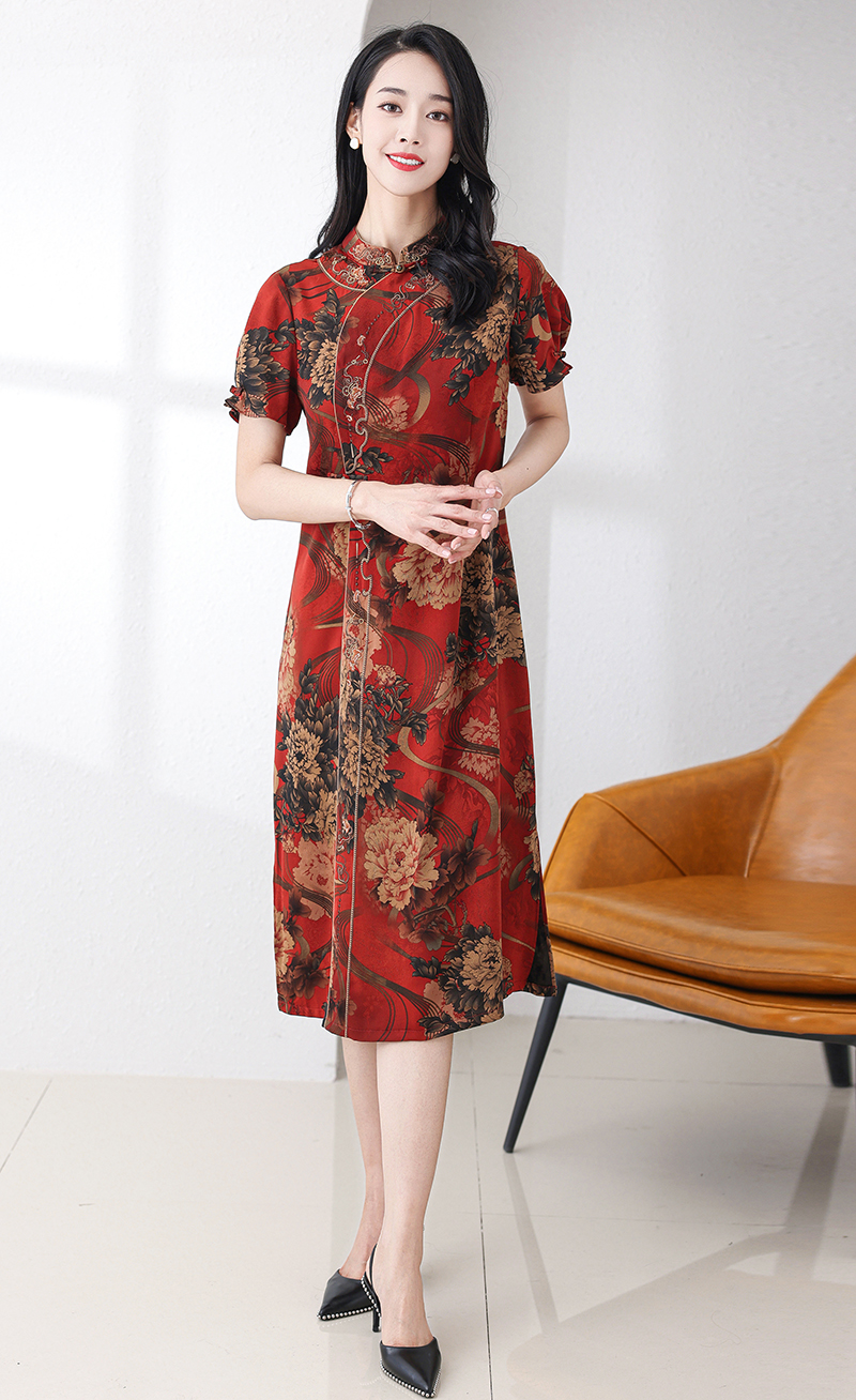 GAT-YRJ1988 Ladies' woven dress spring and summer