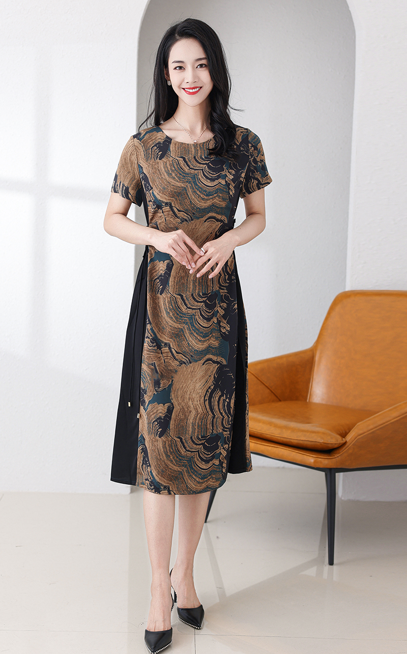 GAT-YRJ2378 Ladies' woven dress spring and summer